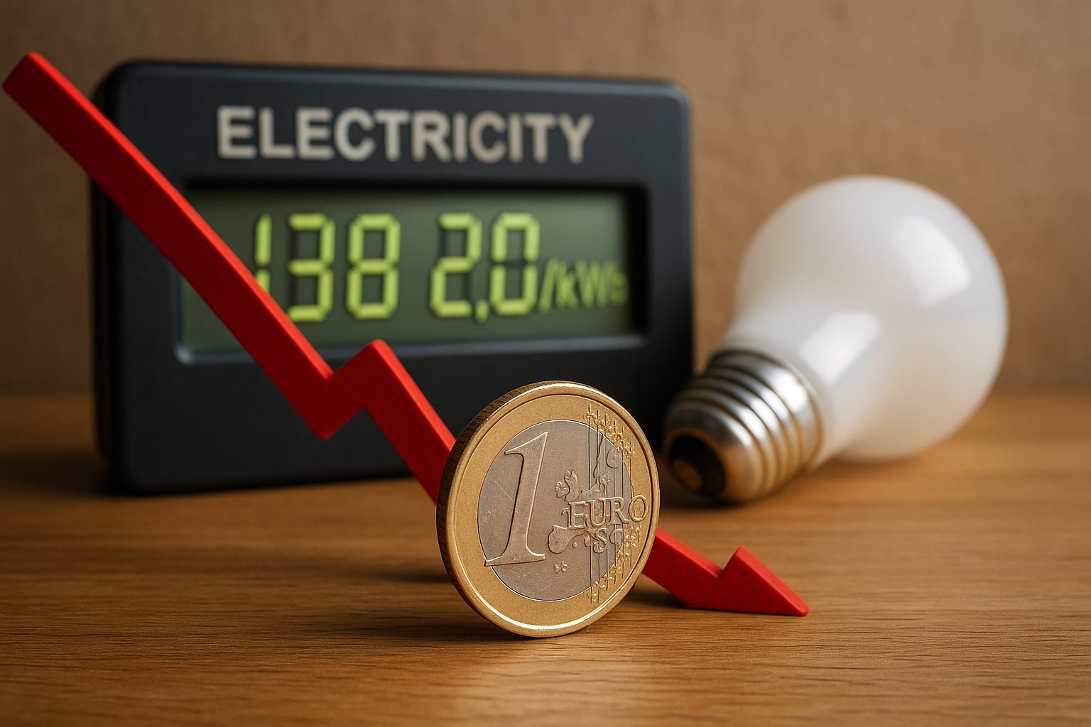 Illustration af hvorfor er el så billig i dag