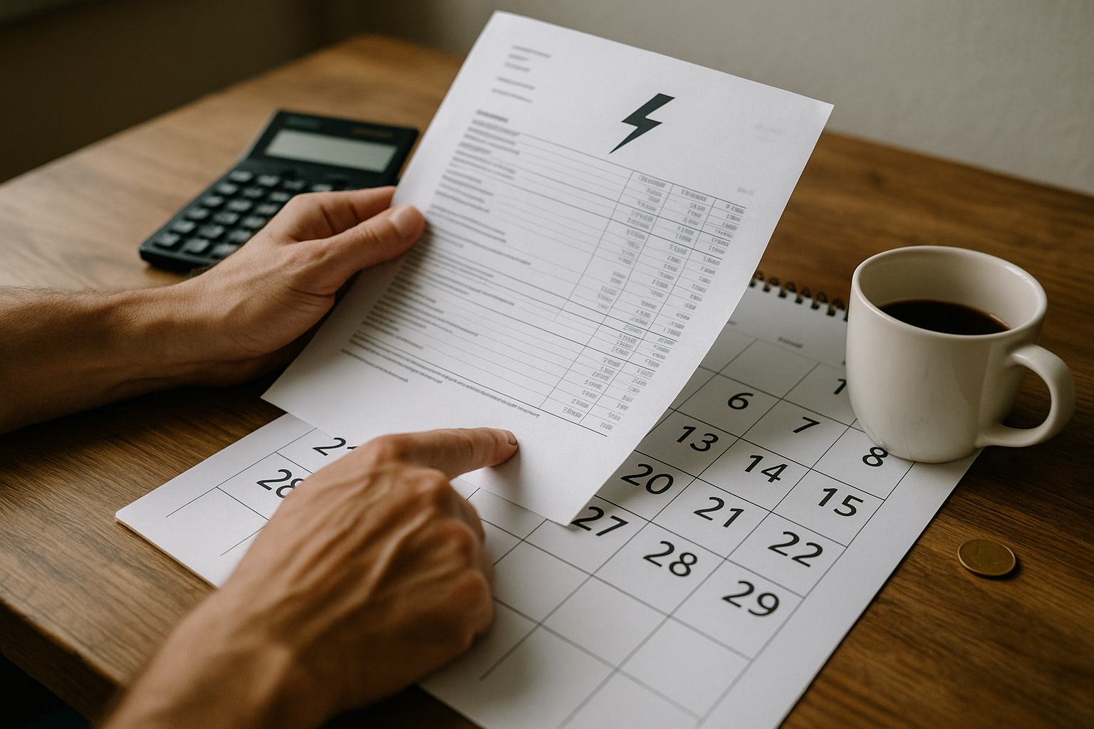 Illustration af hvornår betaler man el