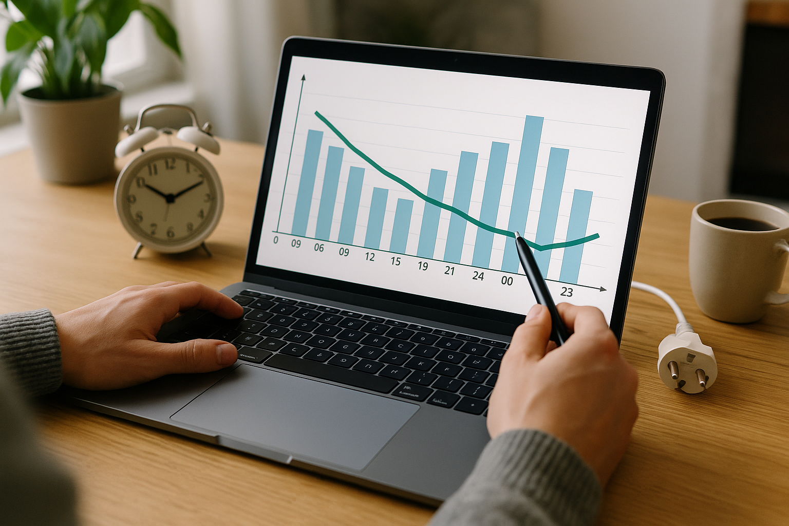 Illustration af hvornår er billig strøm i dag