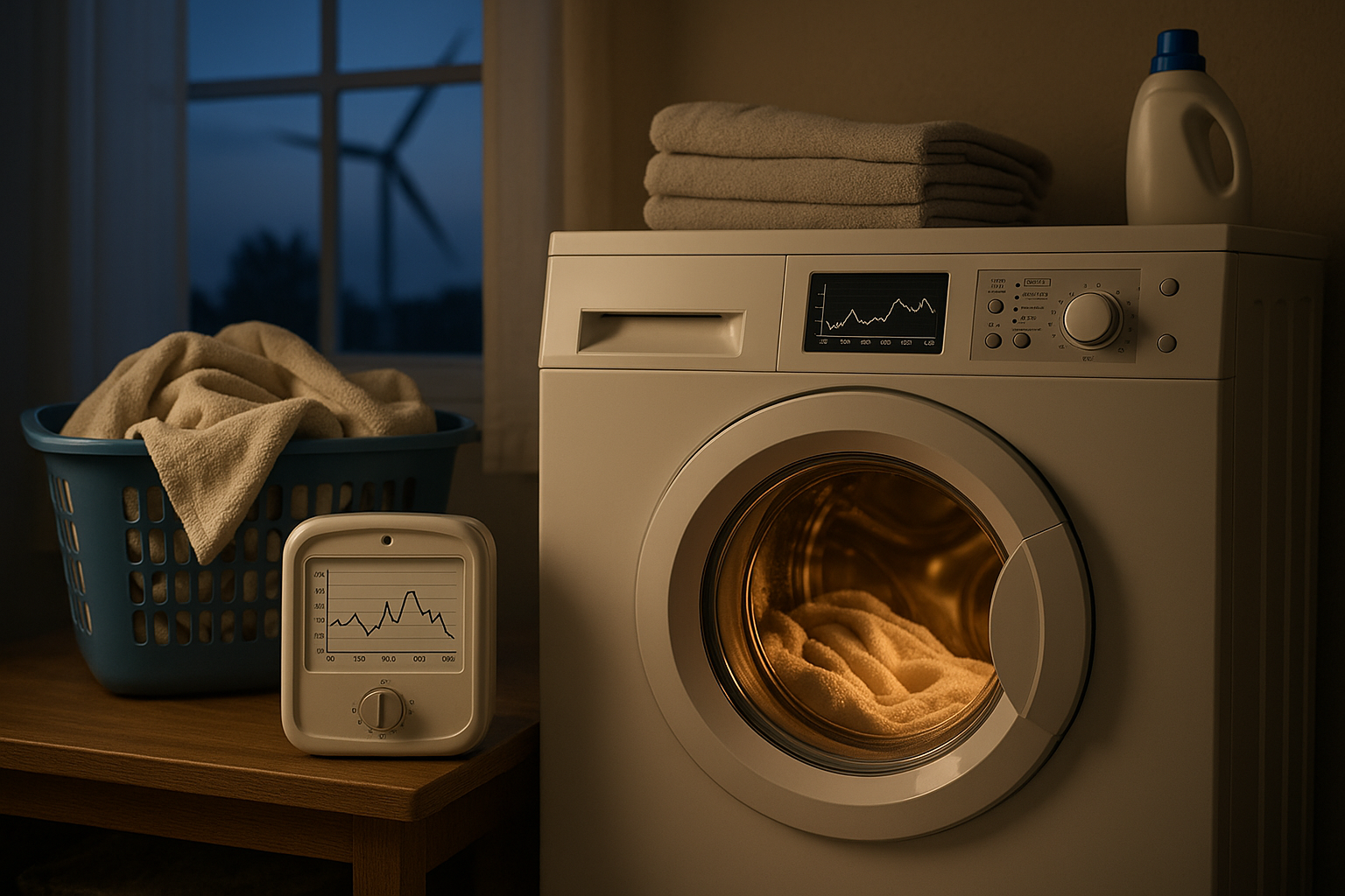 Illustration af hvornår er prisen på el billigst