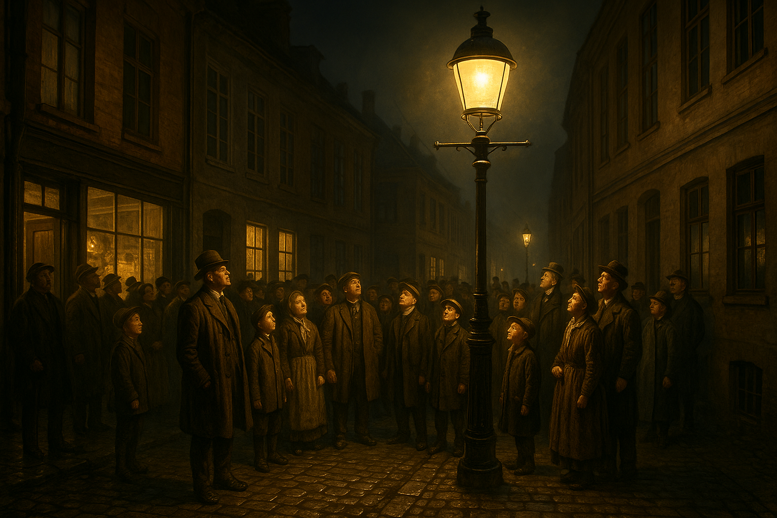 Illustration af hvornår kom der strøm i danmark