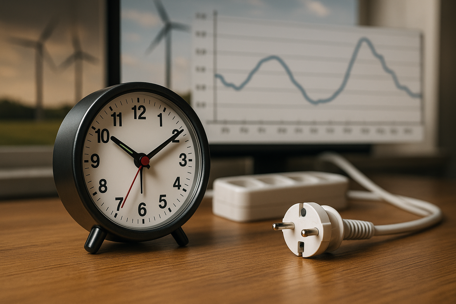 Illustration af hvornår på dagen er el billigst