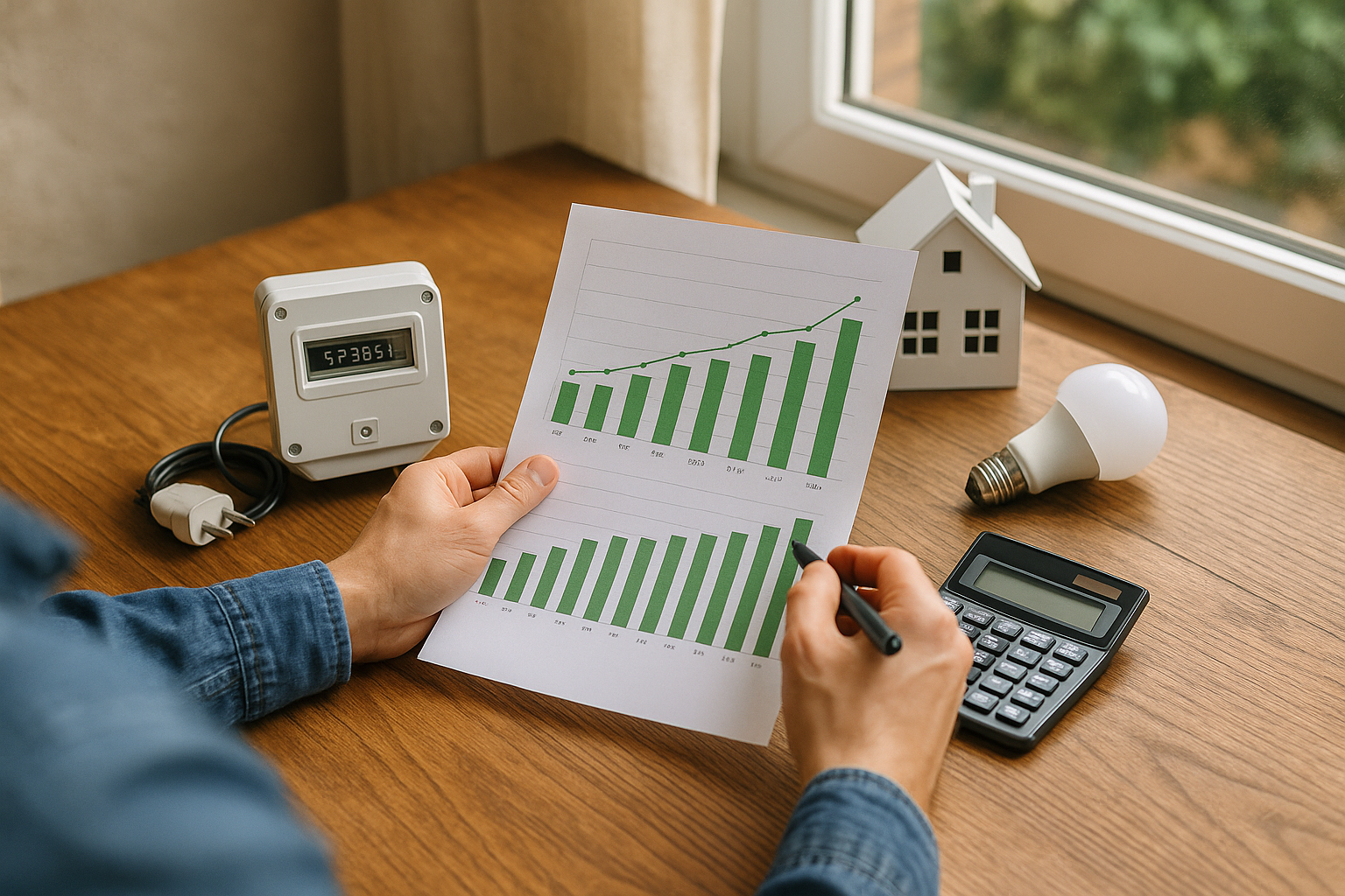 Illustration af hvad bruger man i strøm om året