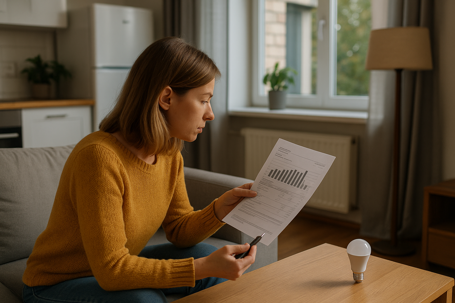 Illustration af hvad er gennemsnit el forbrug i en lejlighed