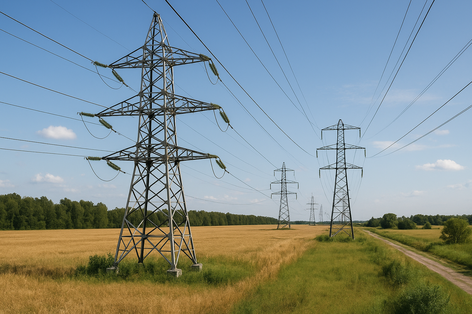 Illustration af hvad er transport af strøm