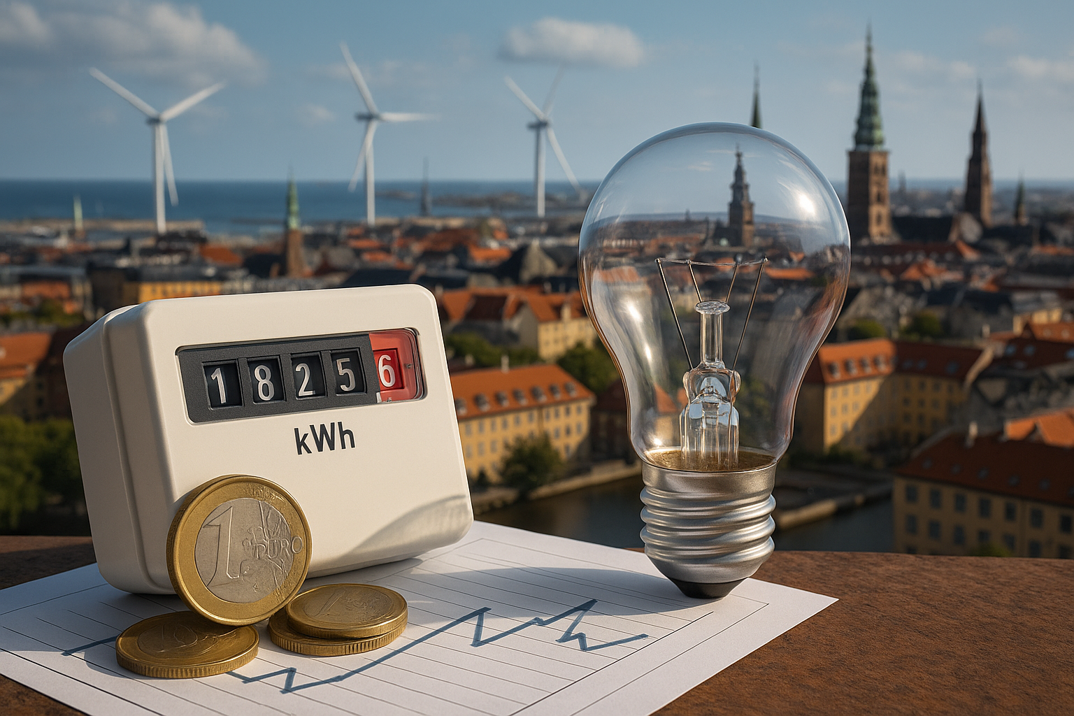 Illustration af hvad koster strøm københavn