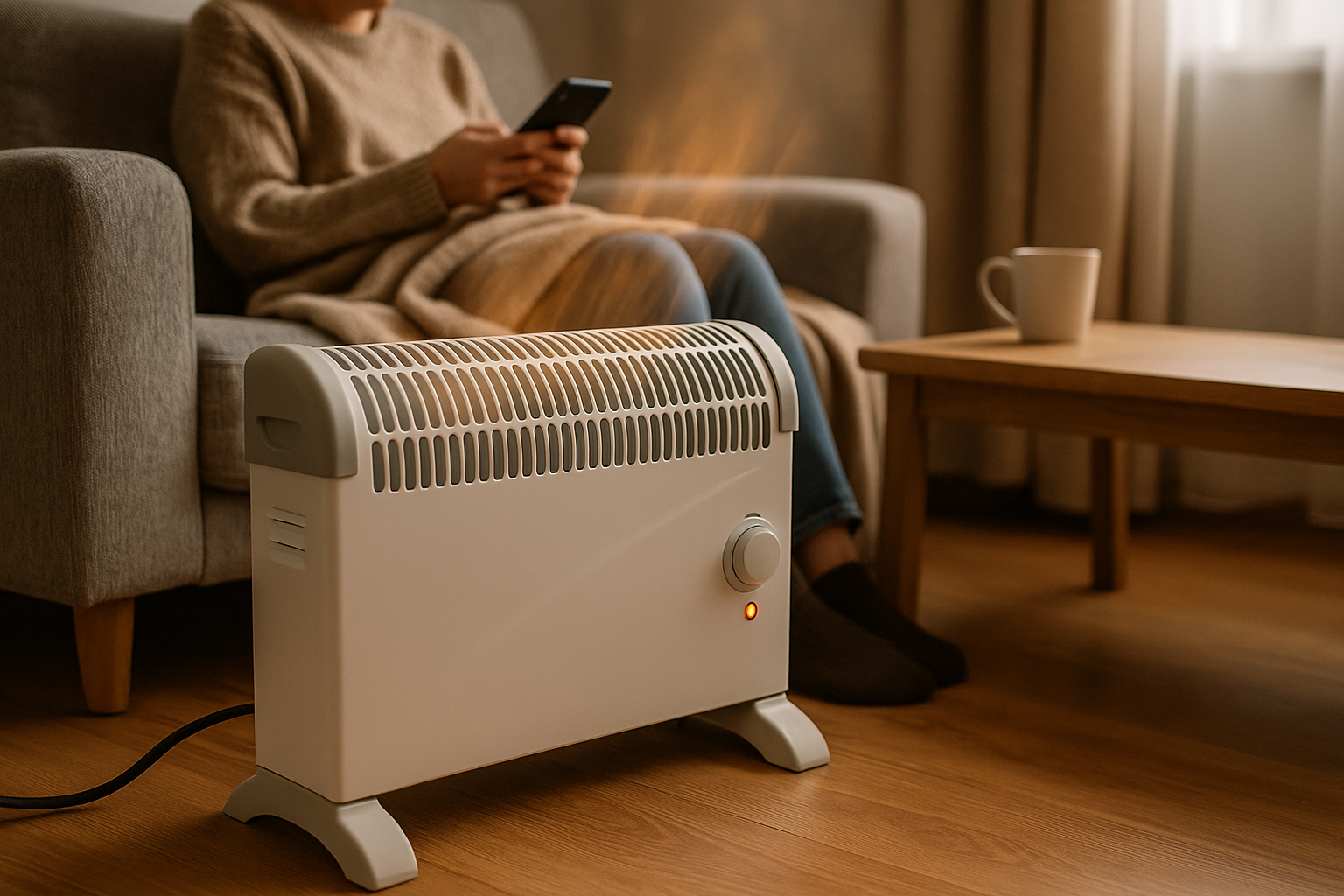 Illustration af hvor meget strøm bruger elradiator