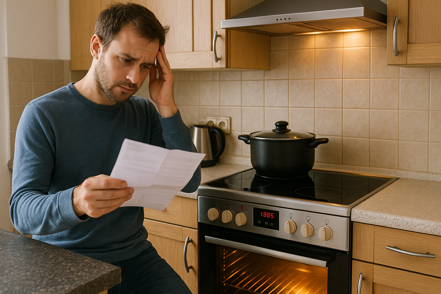 Illustration af hvor meget strøm bruger en cooker
