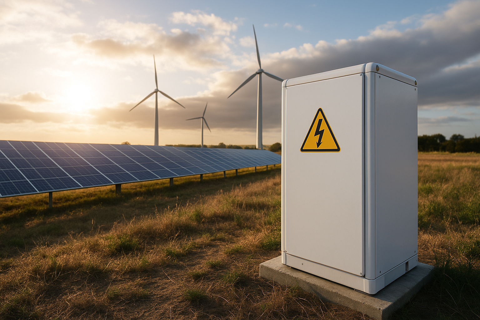 Illustration af hvordan kan man opbevare strøm