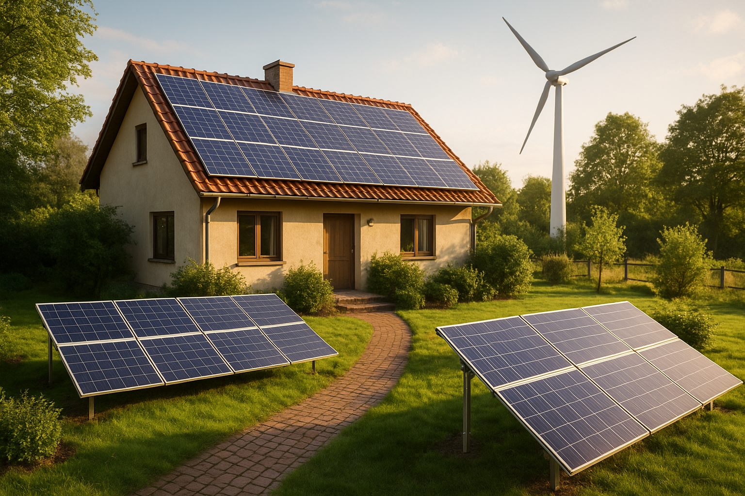 Illustration af hvordan skaber man strøm