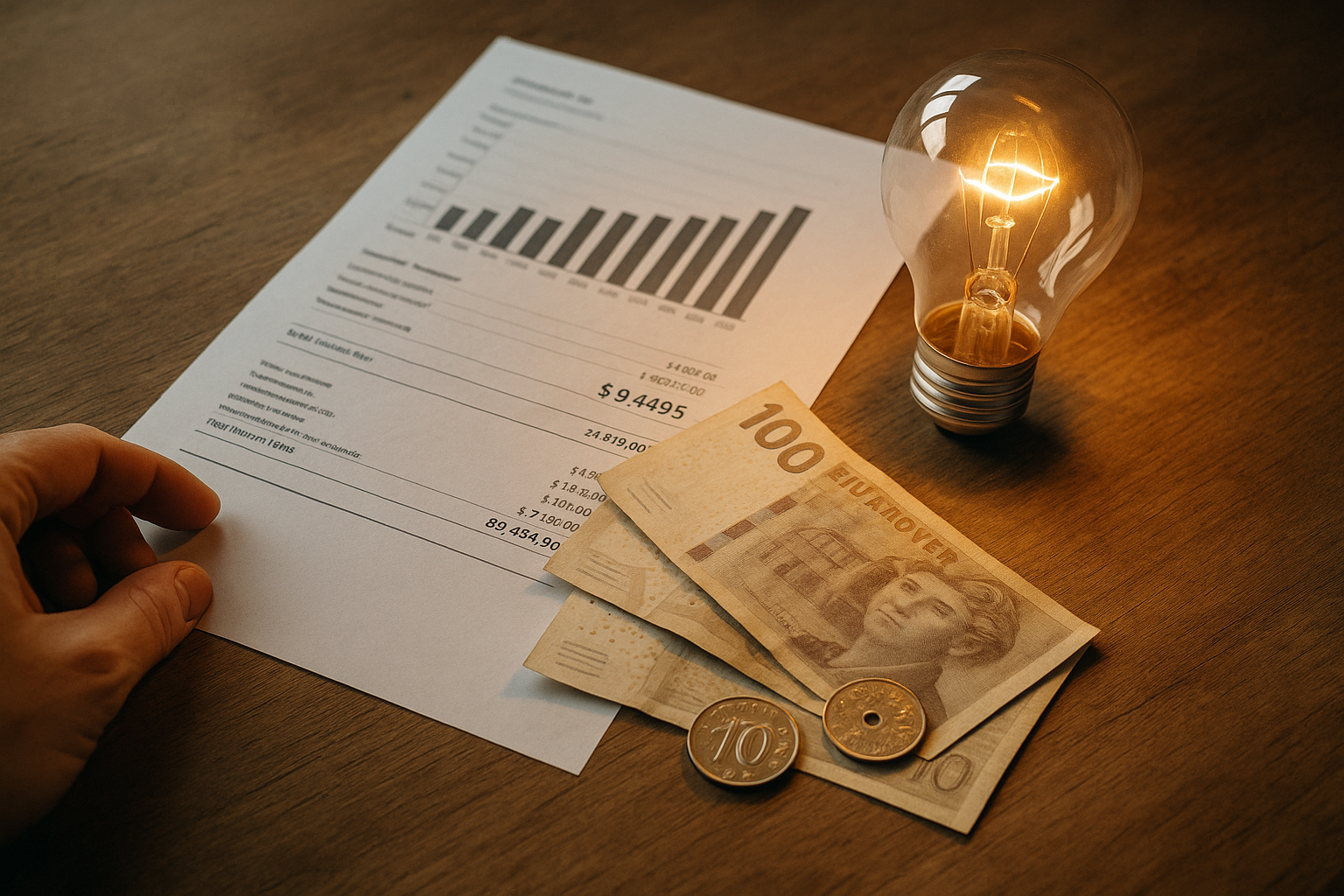 Illustration af hvorfor dyr strøm i dag