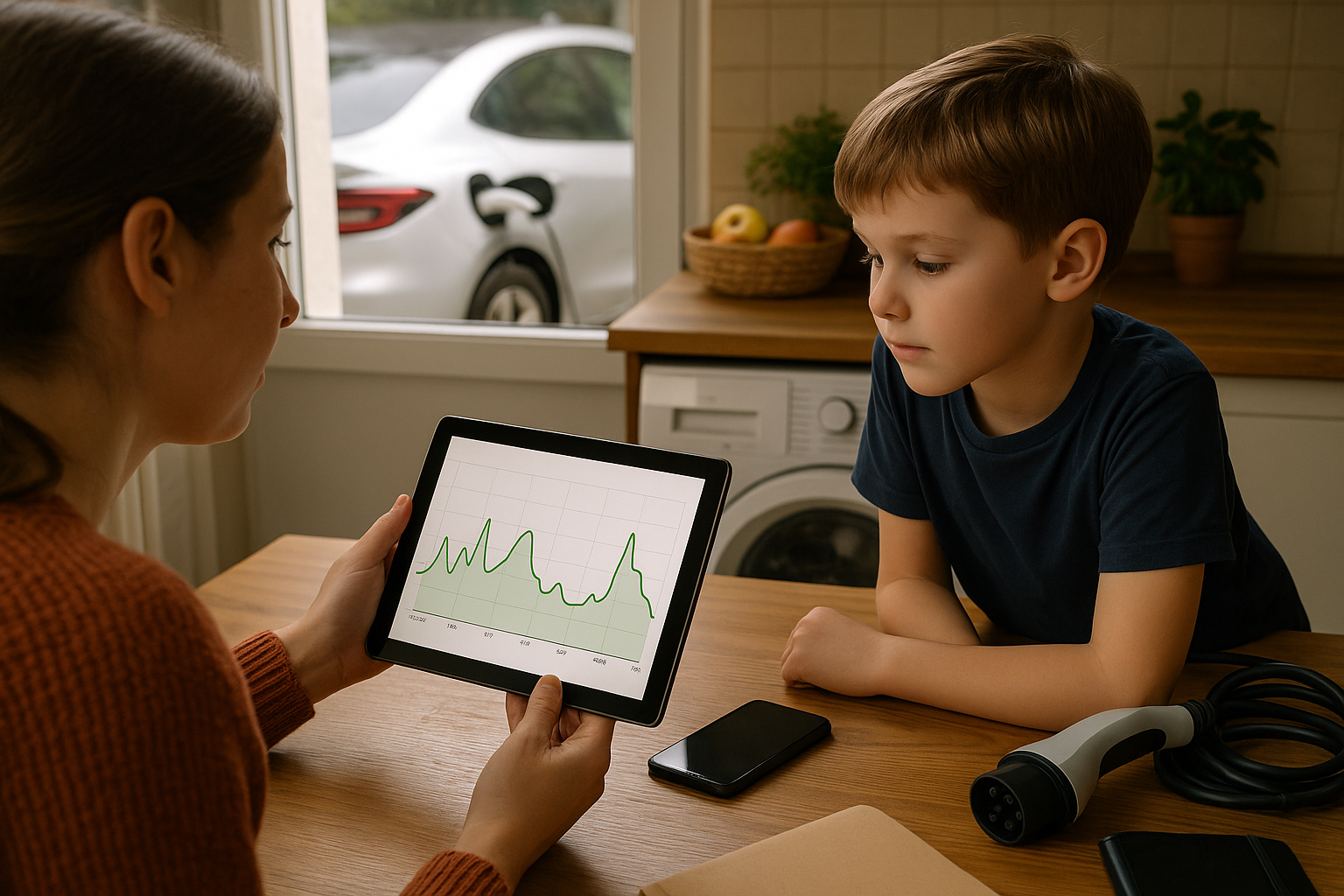 Illustration af hvornår strøm billigst i dag