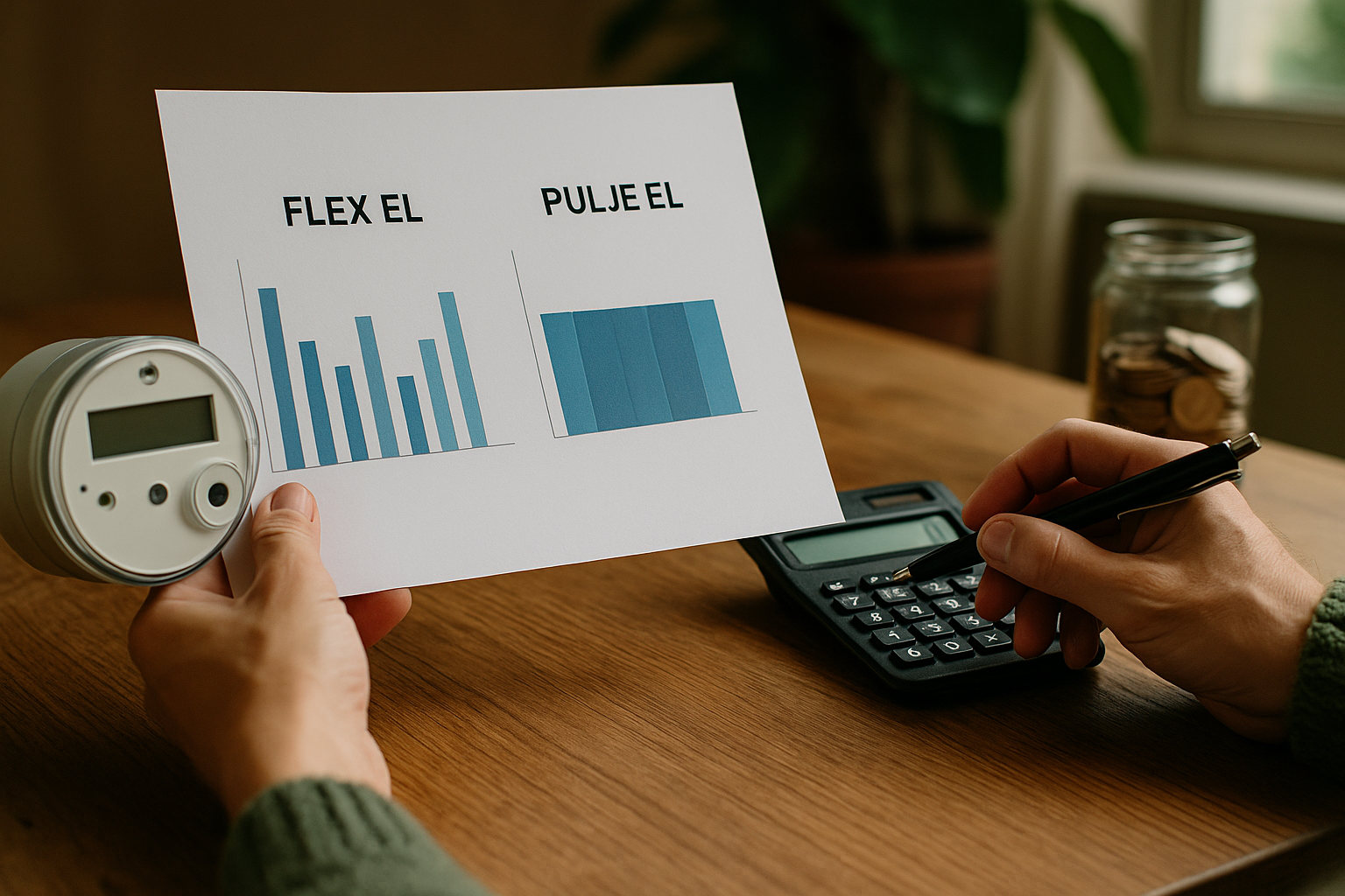 Illustration af hvad er bedst flex eller pulje el