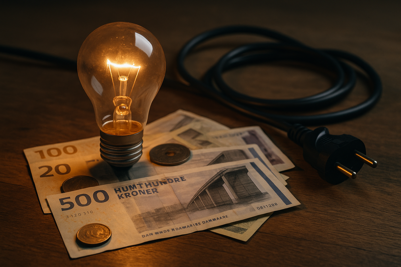 Illustration af hvad kommer strøm til at koste