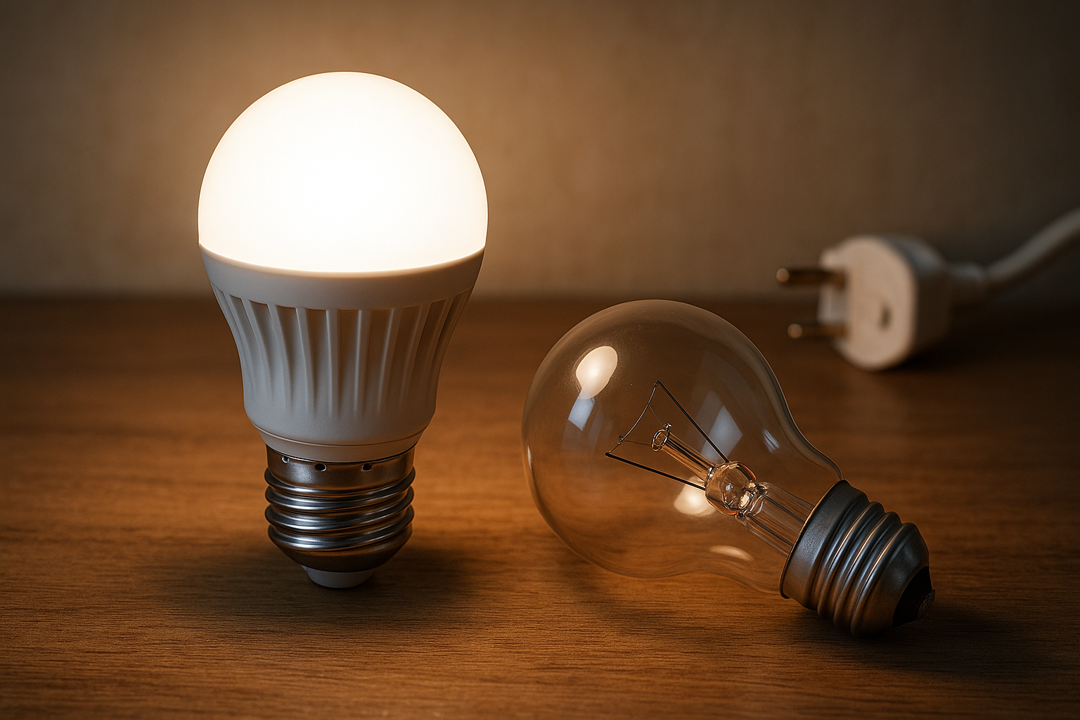 Illustration af hvad koster led lys i strøm