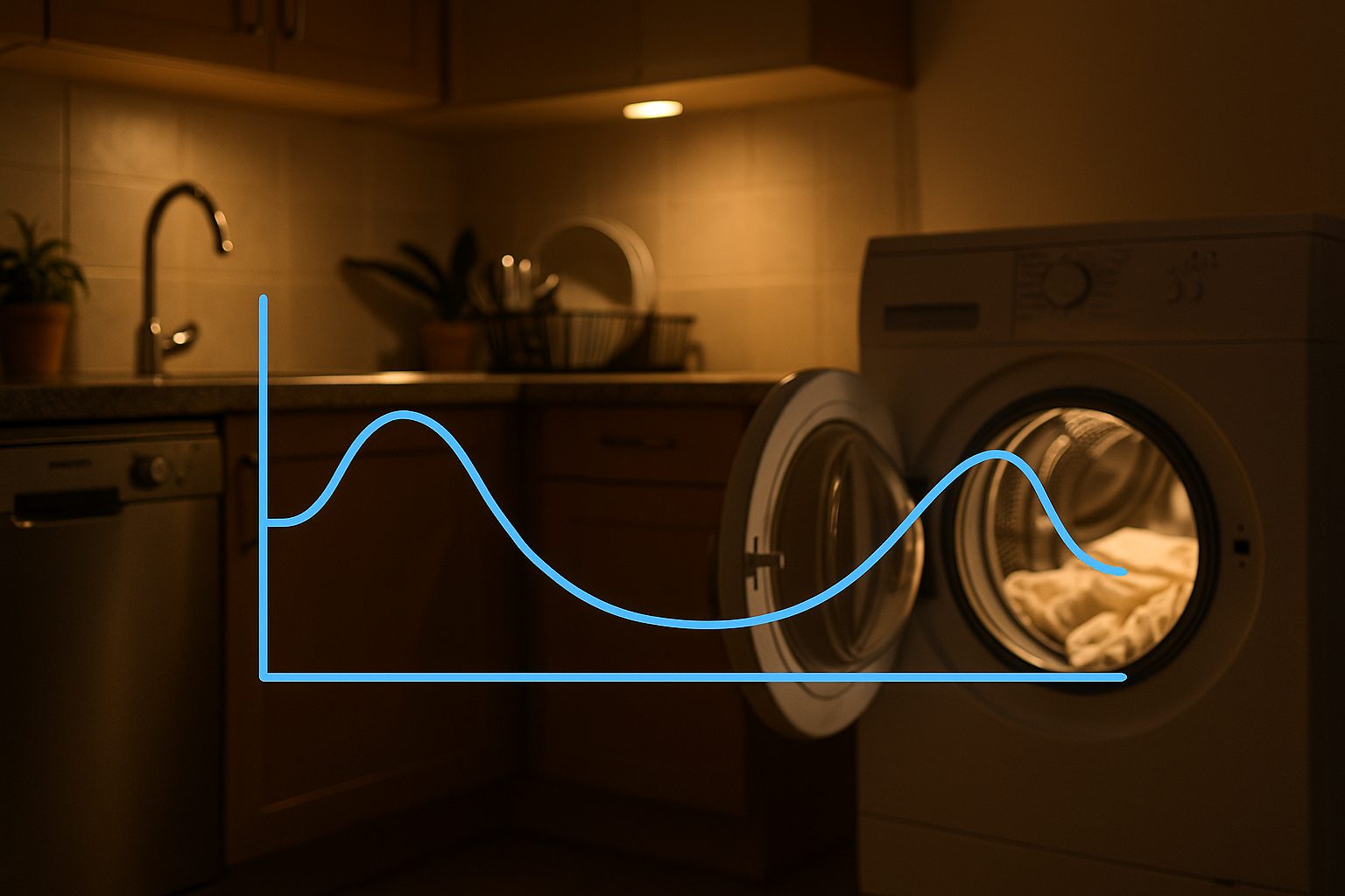 Illustration af hvad tid på dagen er el billigst?