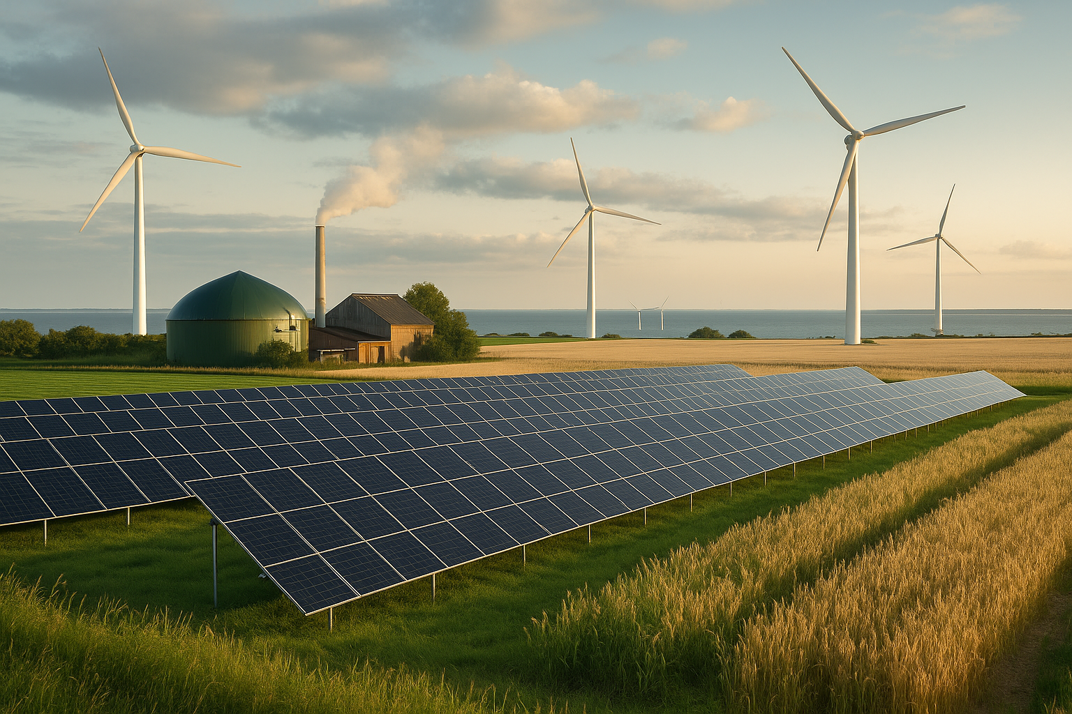 Illustration af hvilken strøm bliver der produceret i dk?