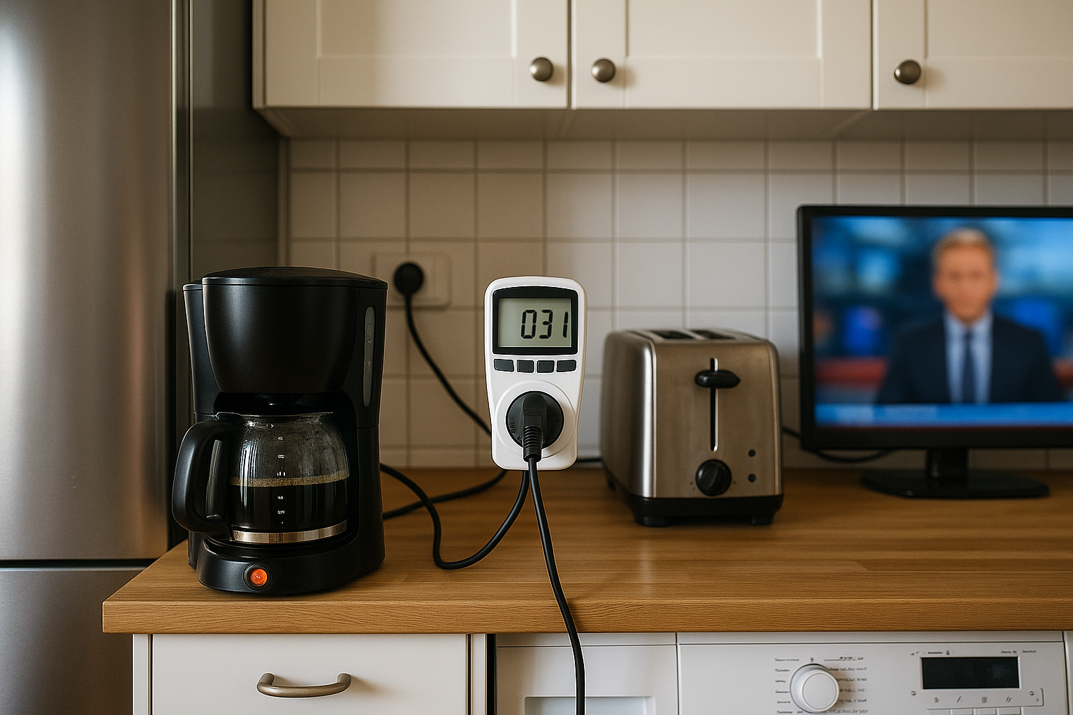 Illustration af hvor meget strøm bruger en dansker i gennemsnit