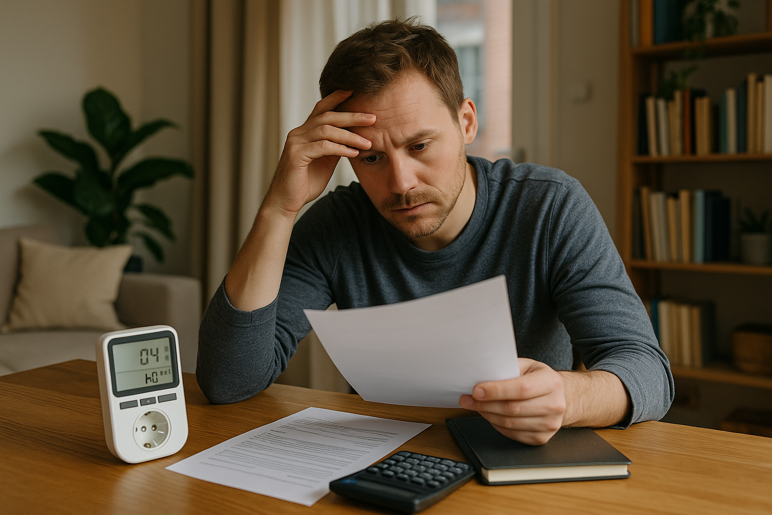 Illustration af hvor meget strøm bruger en enlig