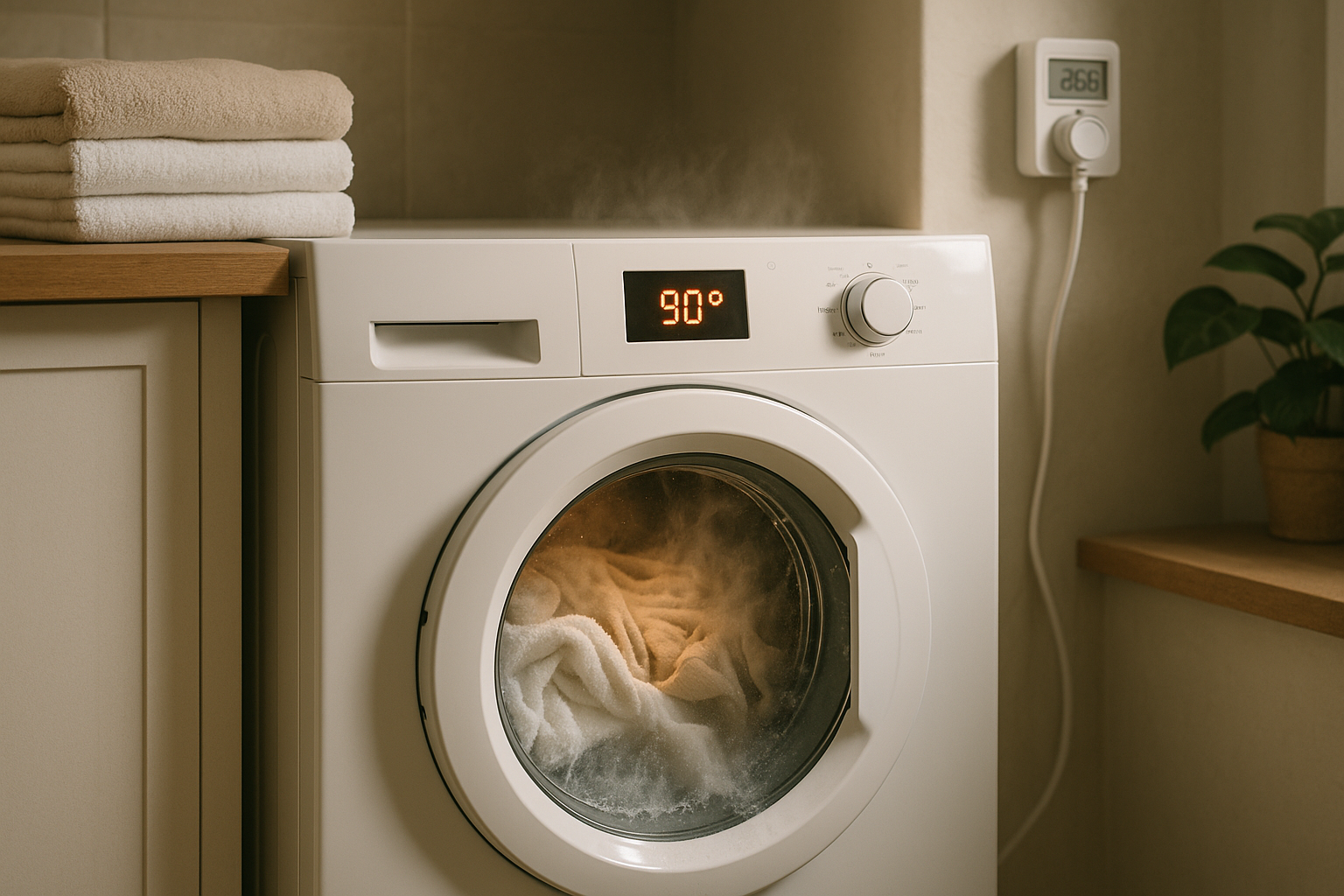 Illustration af hvor meget strøm bruger en kogevask