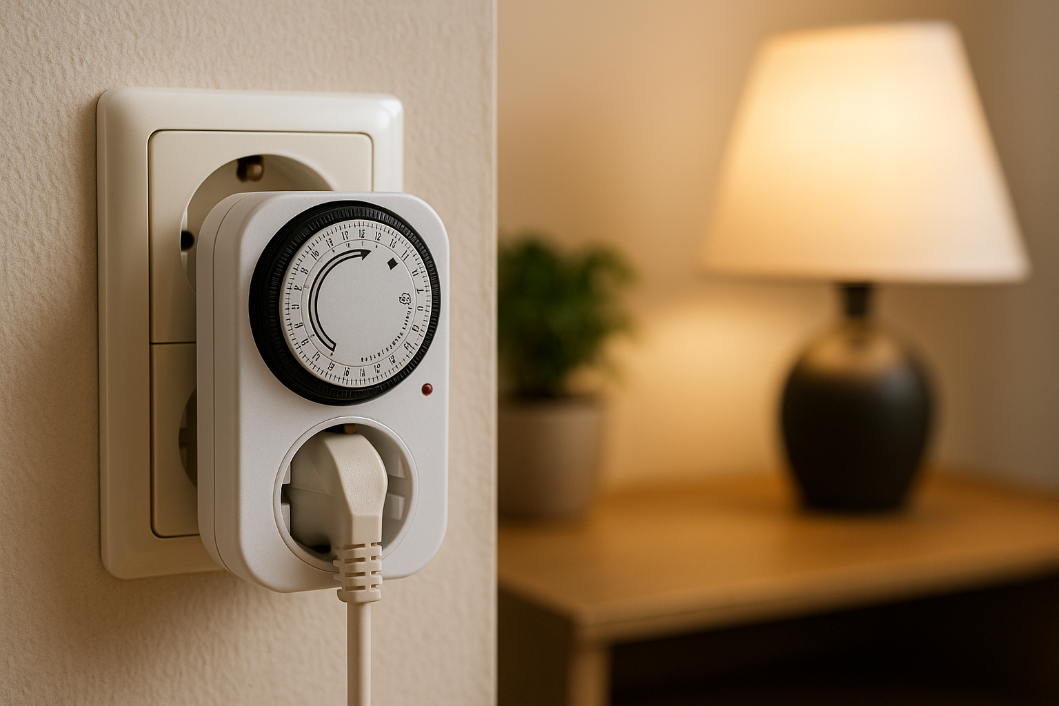 Illustration af hvor meget strøm bruger et tænd og sluk ur