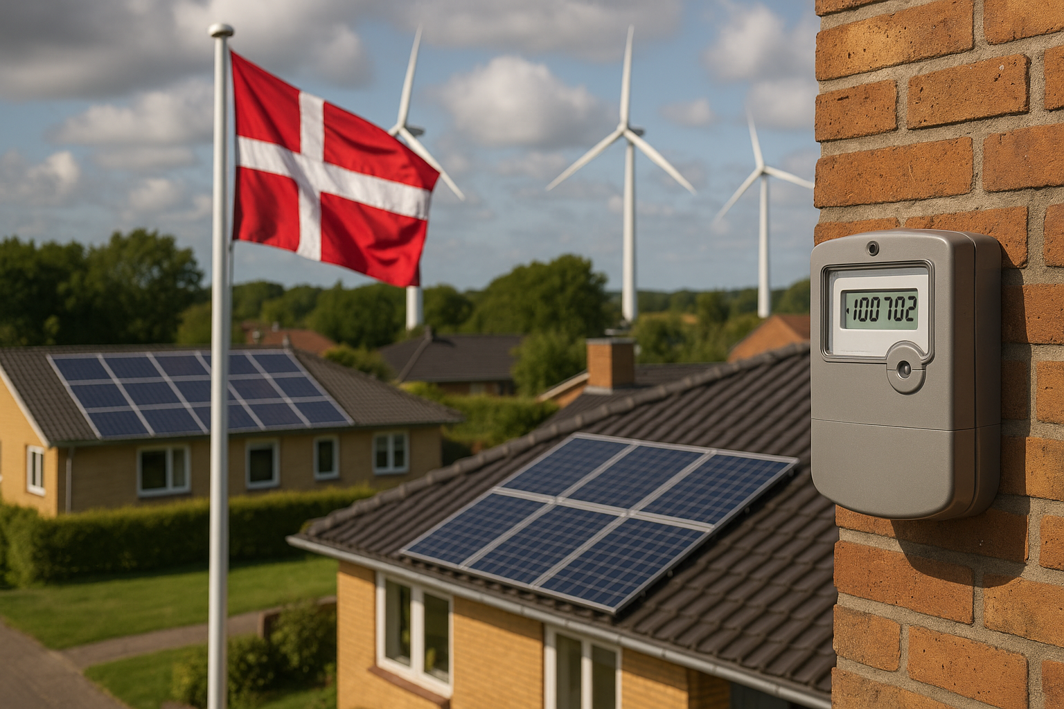 Illustration af hvor meget strøm bruger vi i danmark