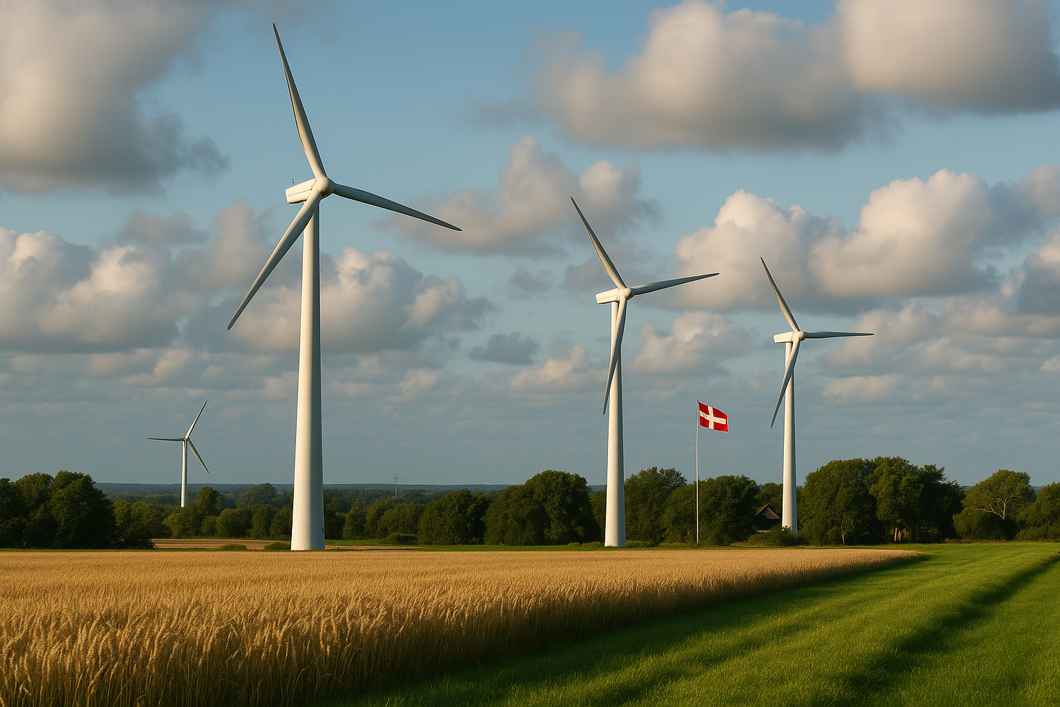 Illustration af hvor meget strøm producerer vindmøller i danmark lige nu