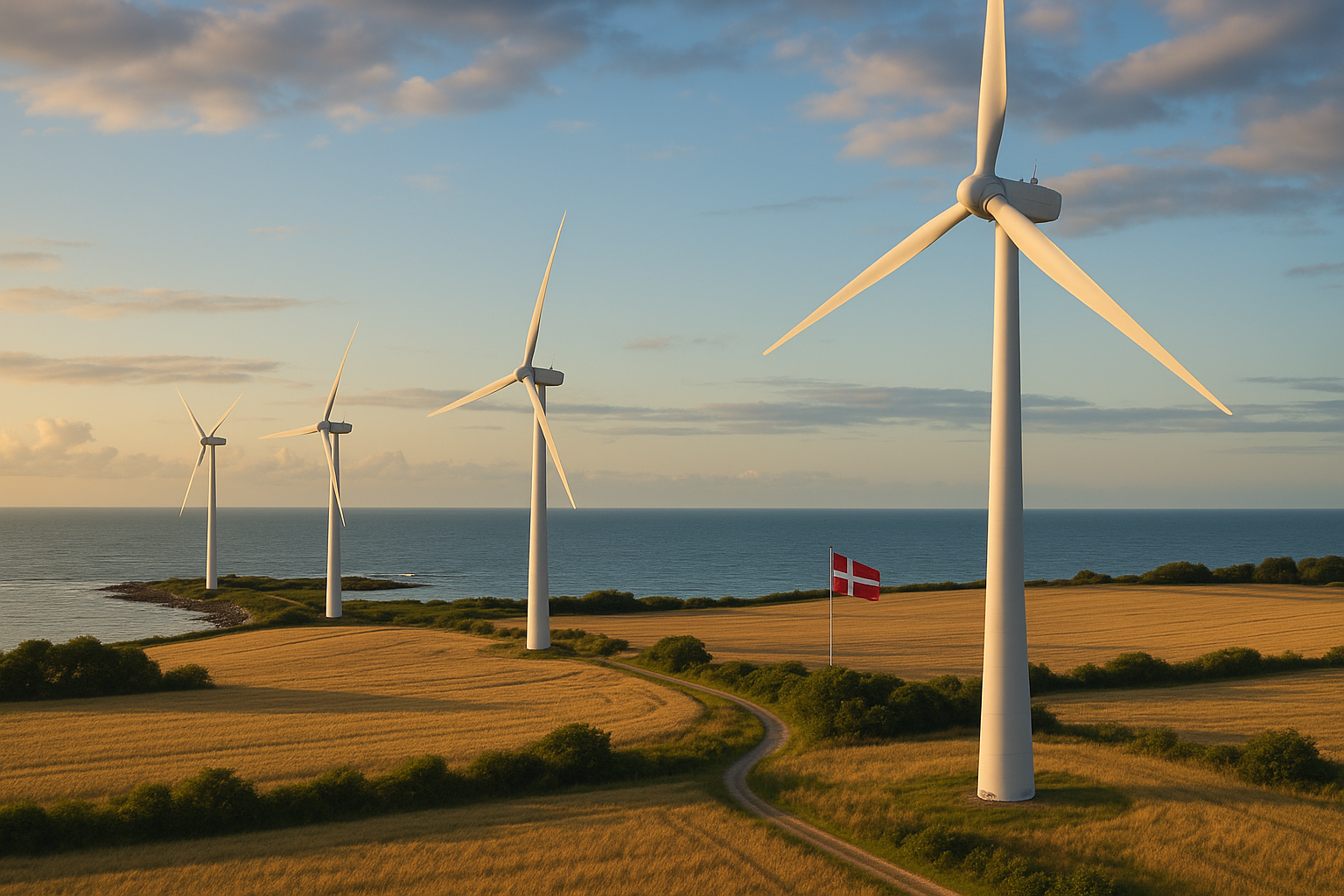 Illustration af hvor stor en del af danmarks elforbrug skal bestå af strøm fra vindmøller i 2020