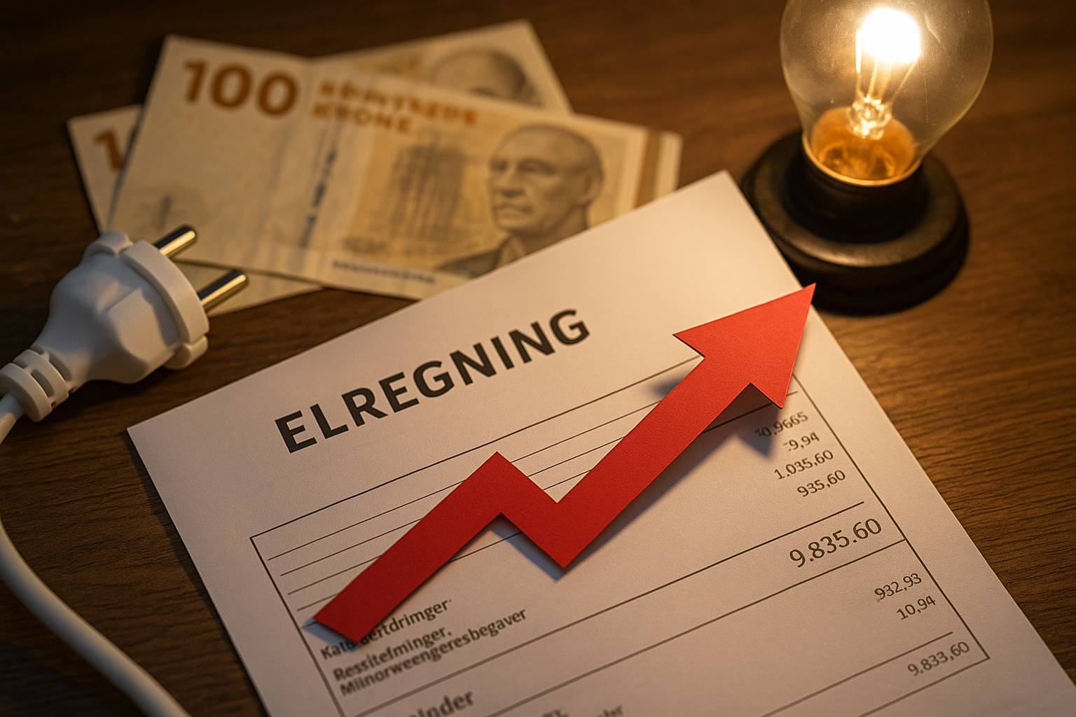 Illustration af hvorfor er prisen på el steget