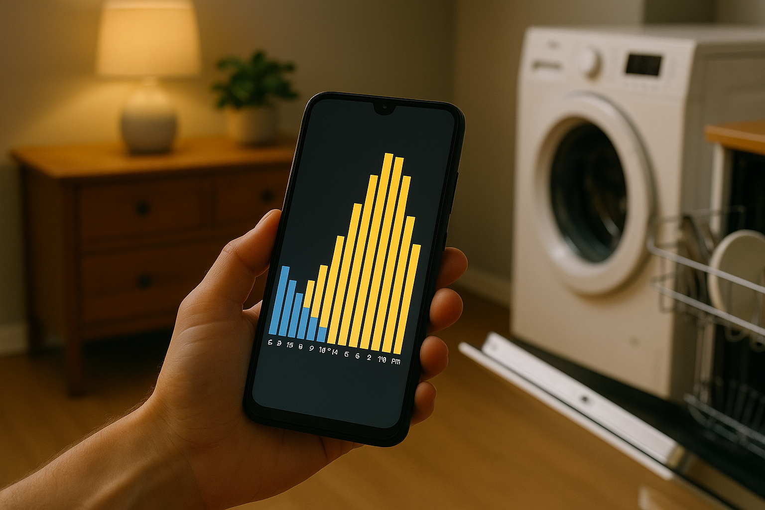 Illustration af hvornår er el billigst i døgnet
