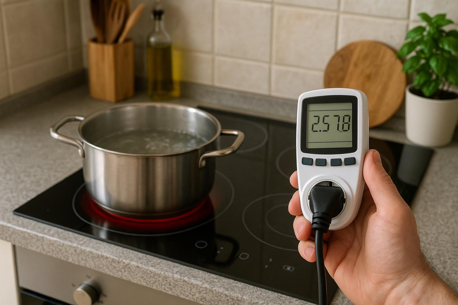 Illustration af hvad bruger en kogeplade i strøm