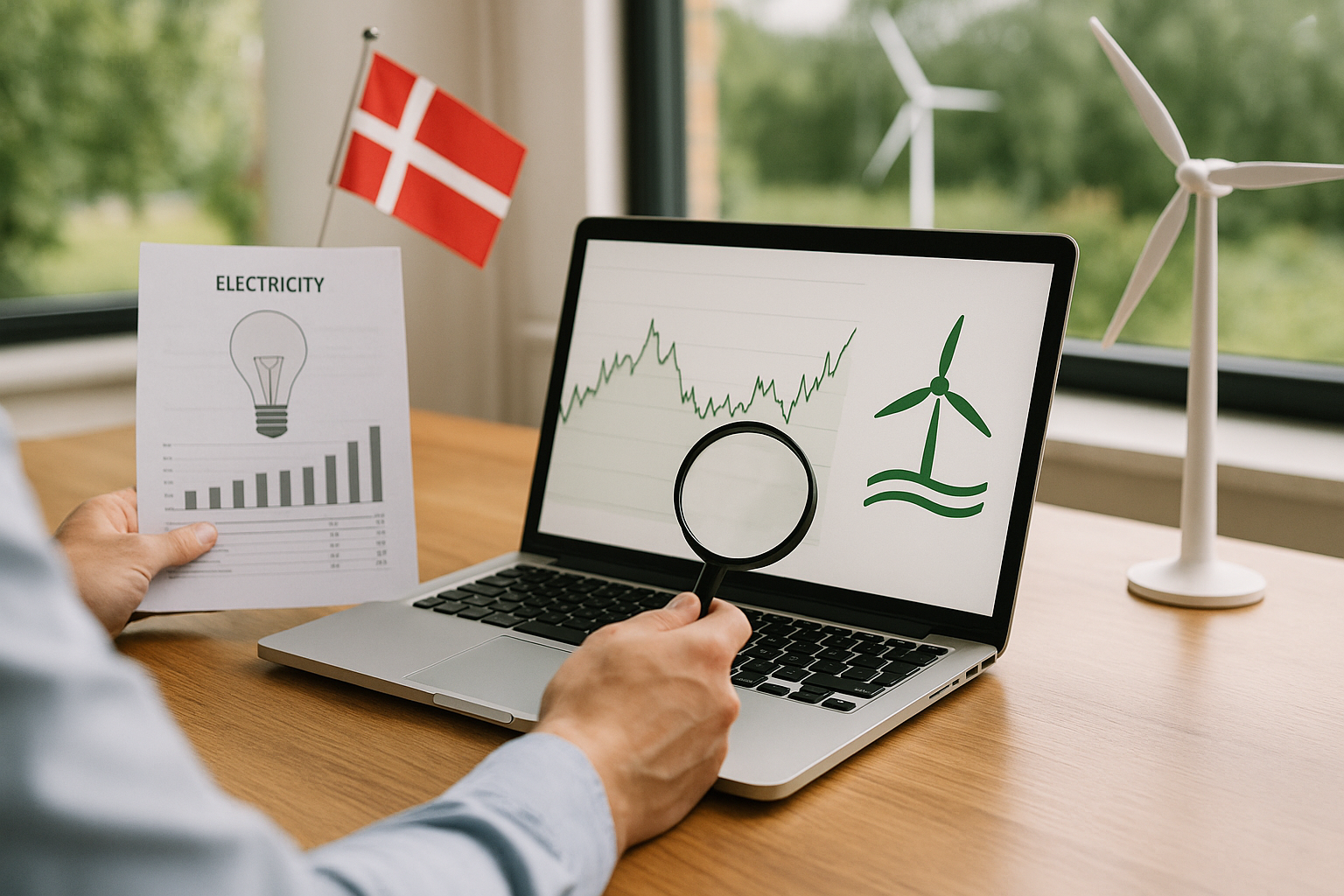 Illustration af hvad er prisen på el hos vindstød?