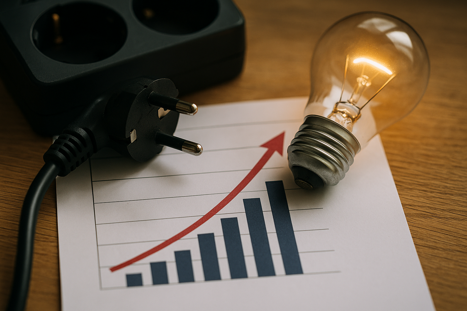 Illustration af hvad koster strøm lige nu?