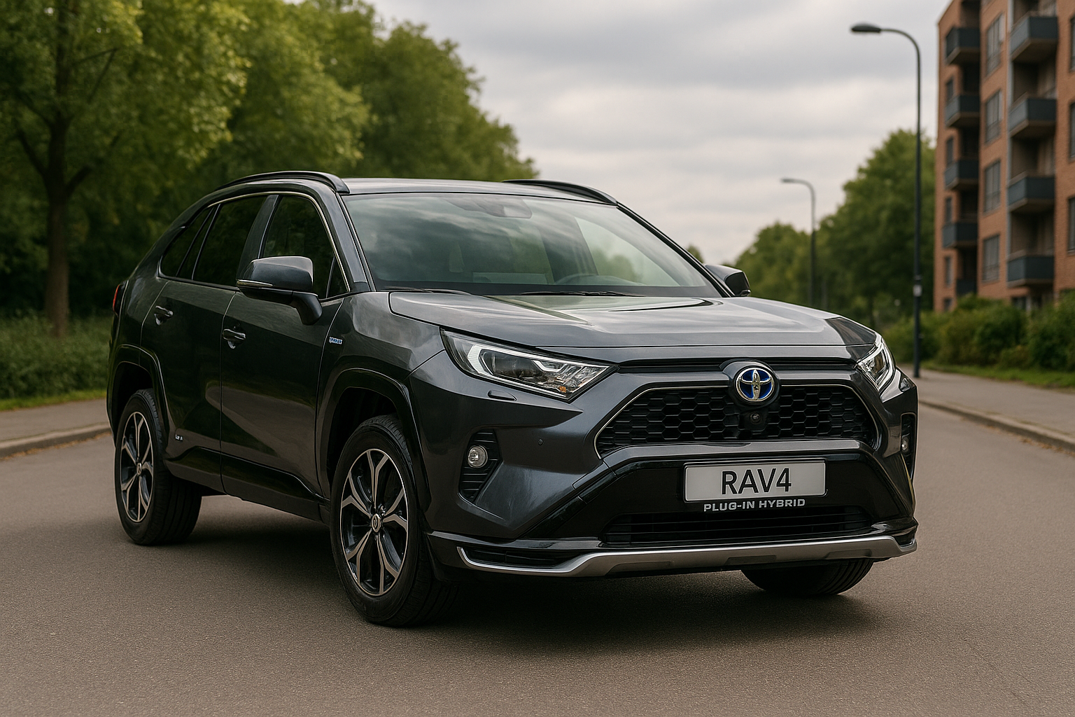 Illustration af hvor hurtigt kan du køre i en rav4 plug-in hybrid på ren el?