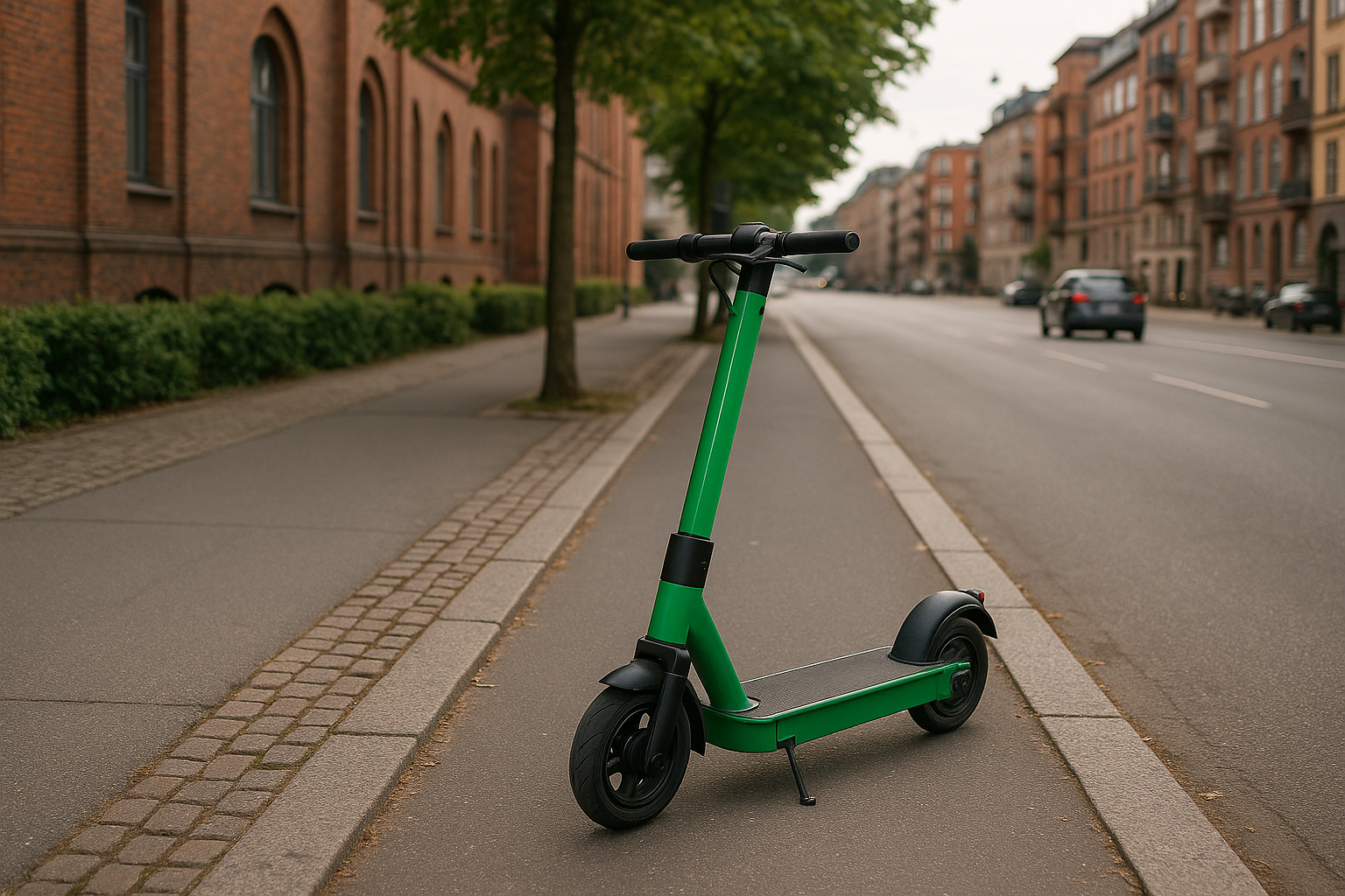 Illustration af hvor må el scooter køre