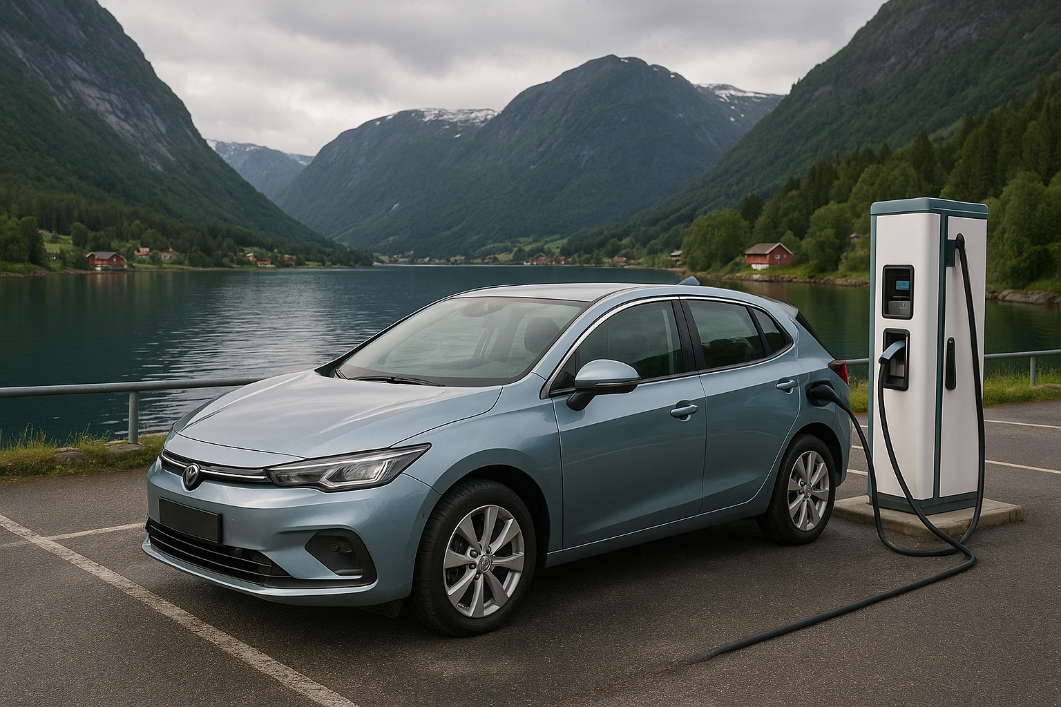 Illustration af hvor mange el biler i norge