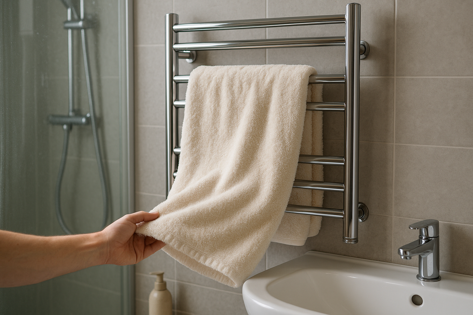 Illustration af hvor meget strøm bruger en håndklædetørrer