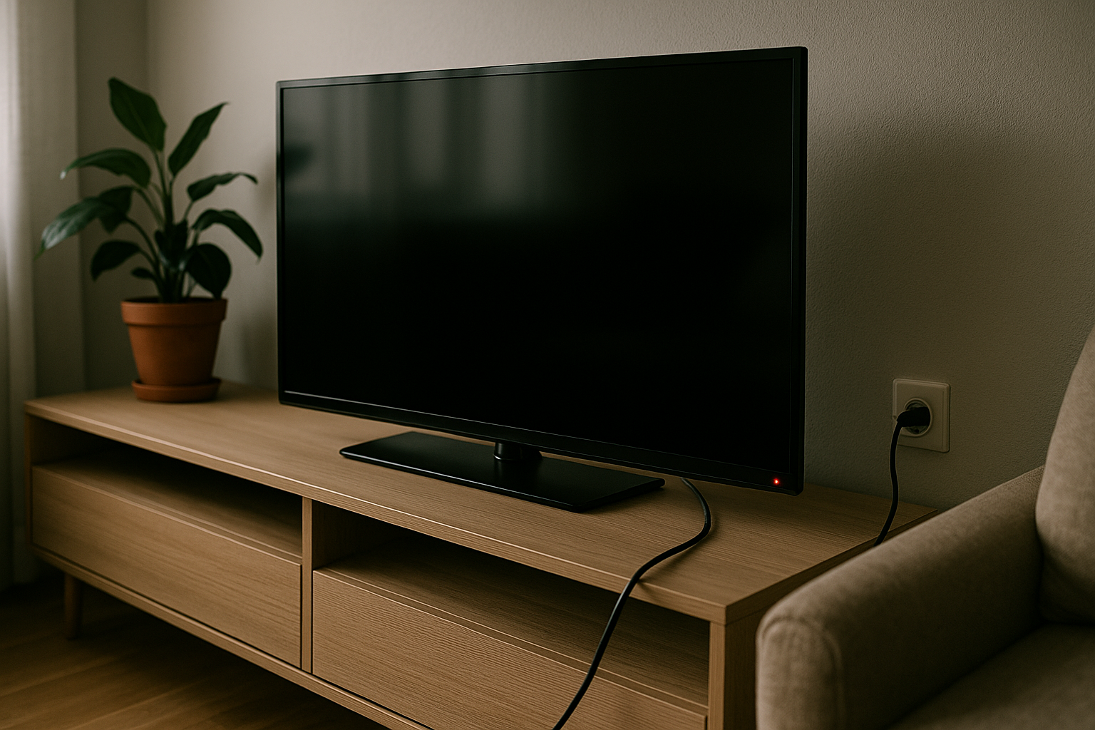 Illustration af hvor meget strøm bruger et tv på standby?