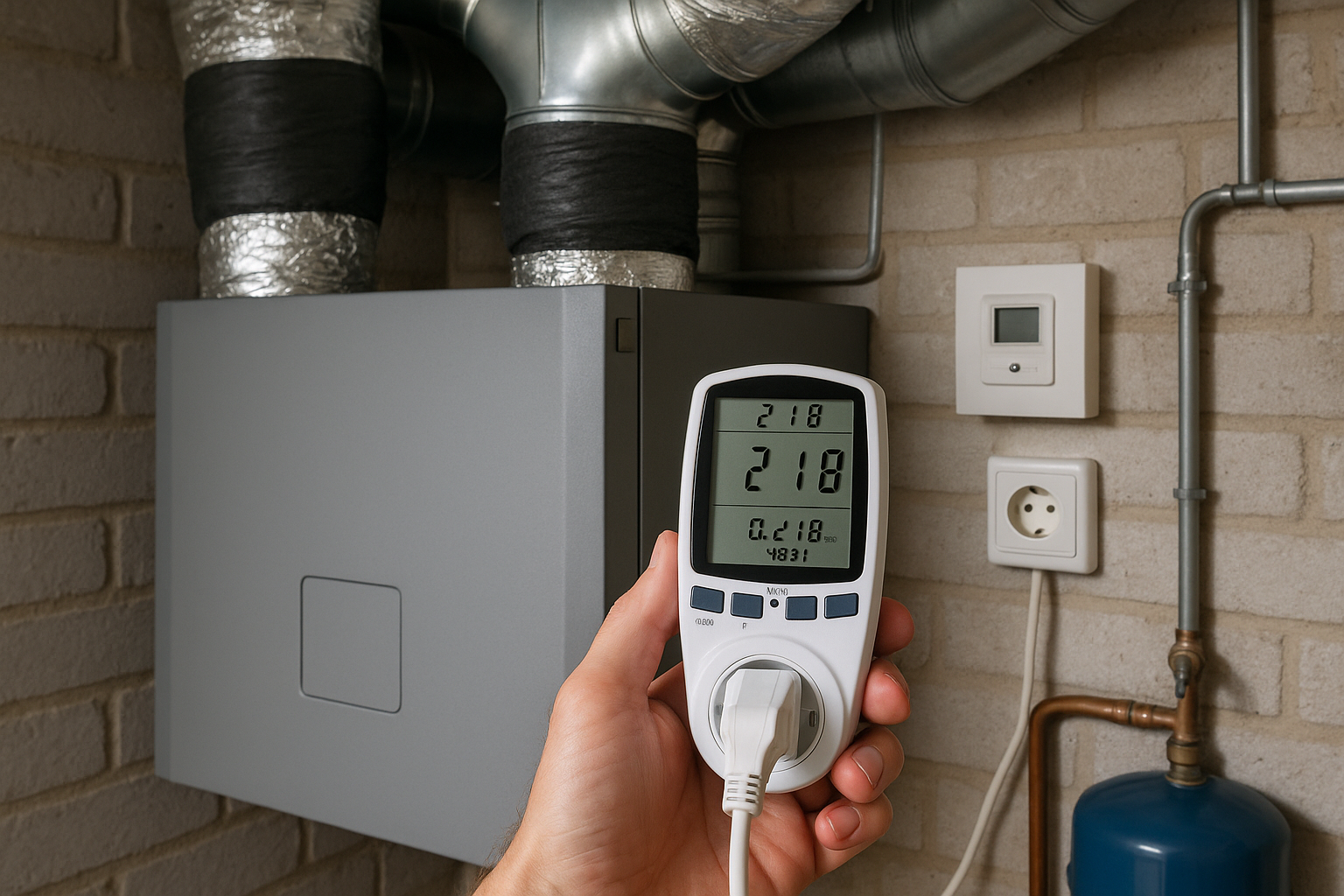 Illustration af hvor meget strøm bruger genvex