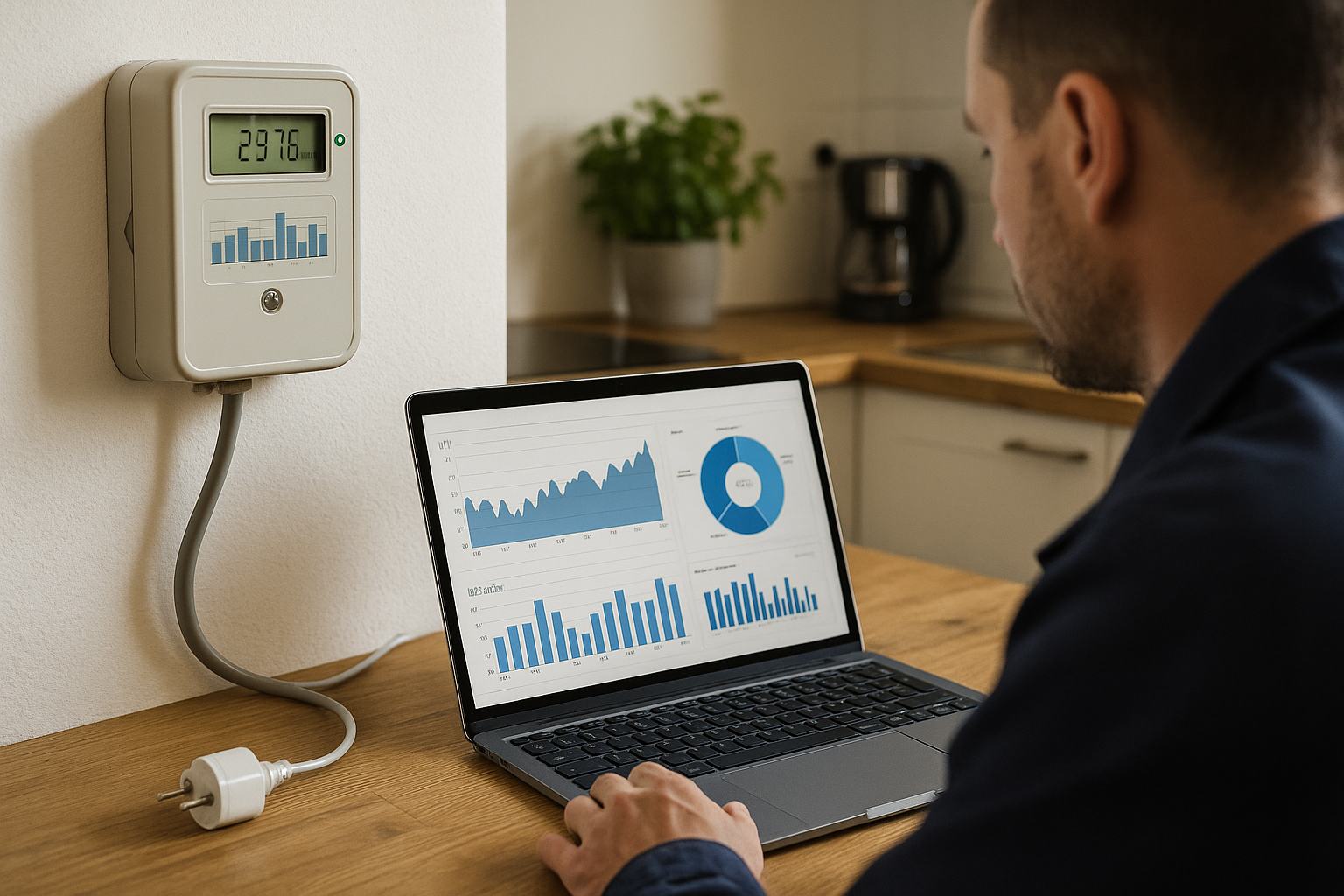 Illustration af hvordan kan elselskabet se hvornår jeg bruger strøm