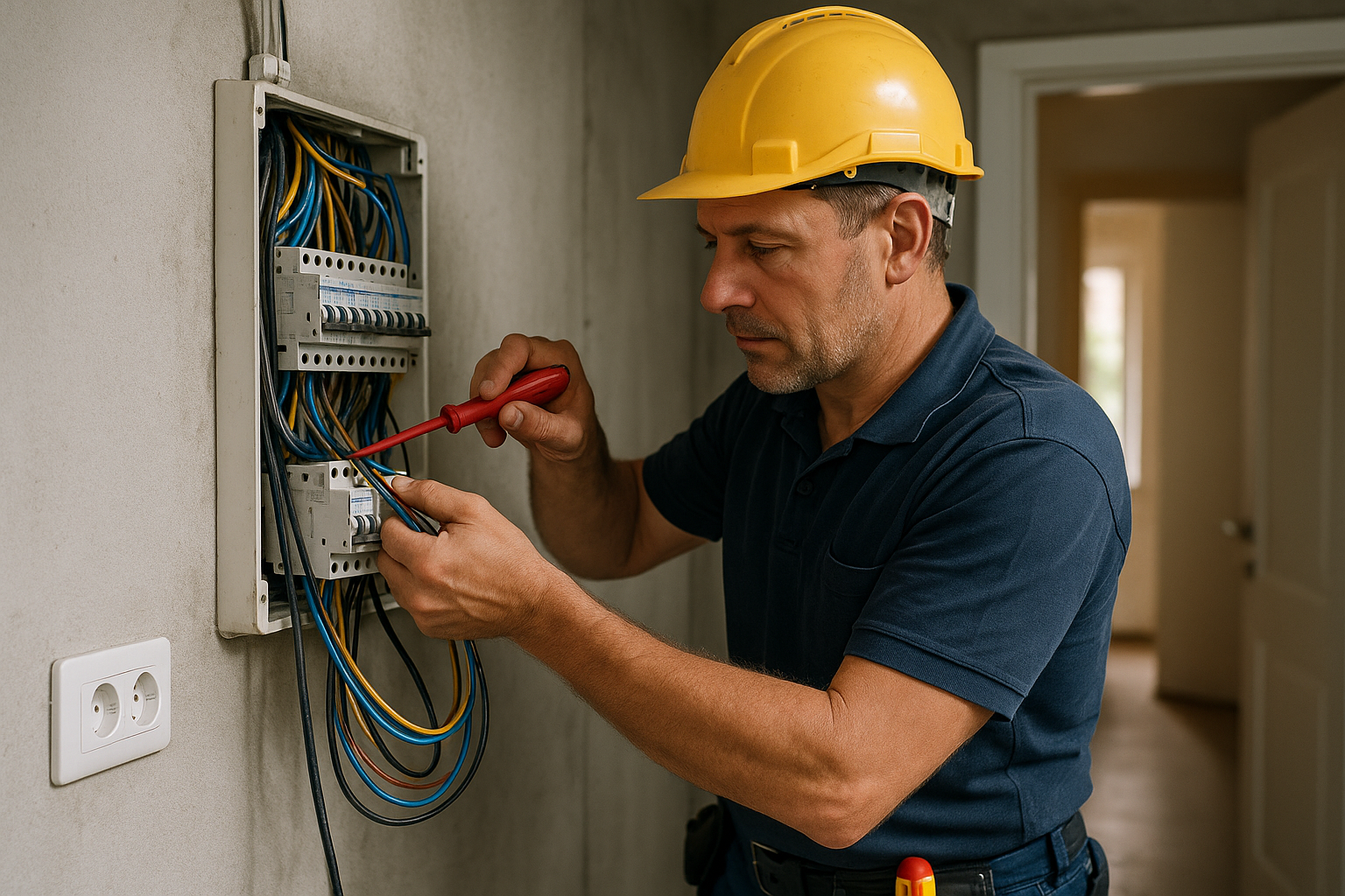 Illustration af hvad er en el installatør