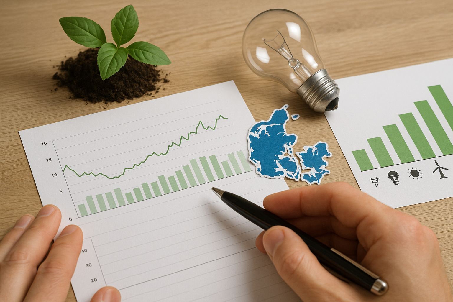 Illustration af hvad er min el pris