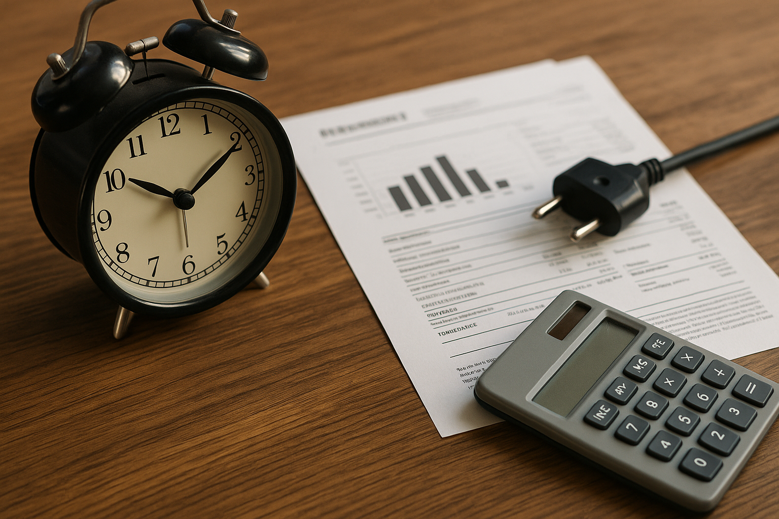 Illustration af hvad koster en timer i strøm