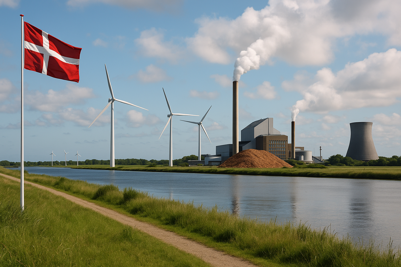 Illustration af hvilken energikilde bruges hovedsageligt på danske el-værker?