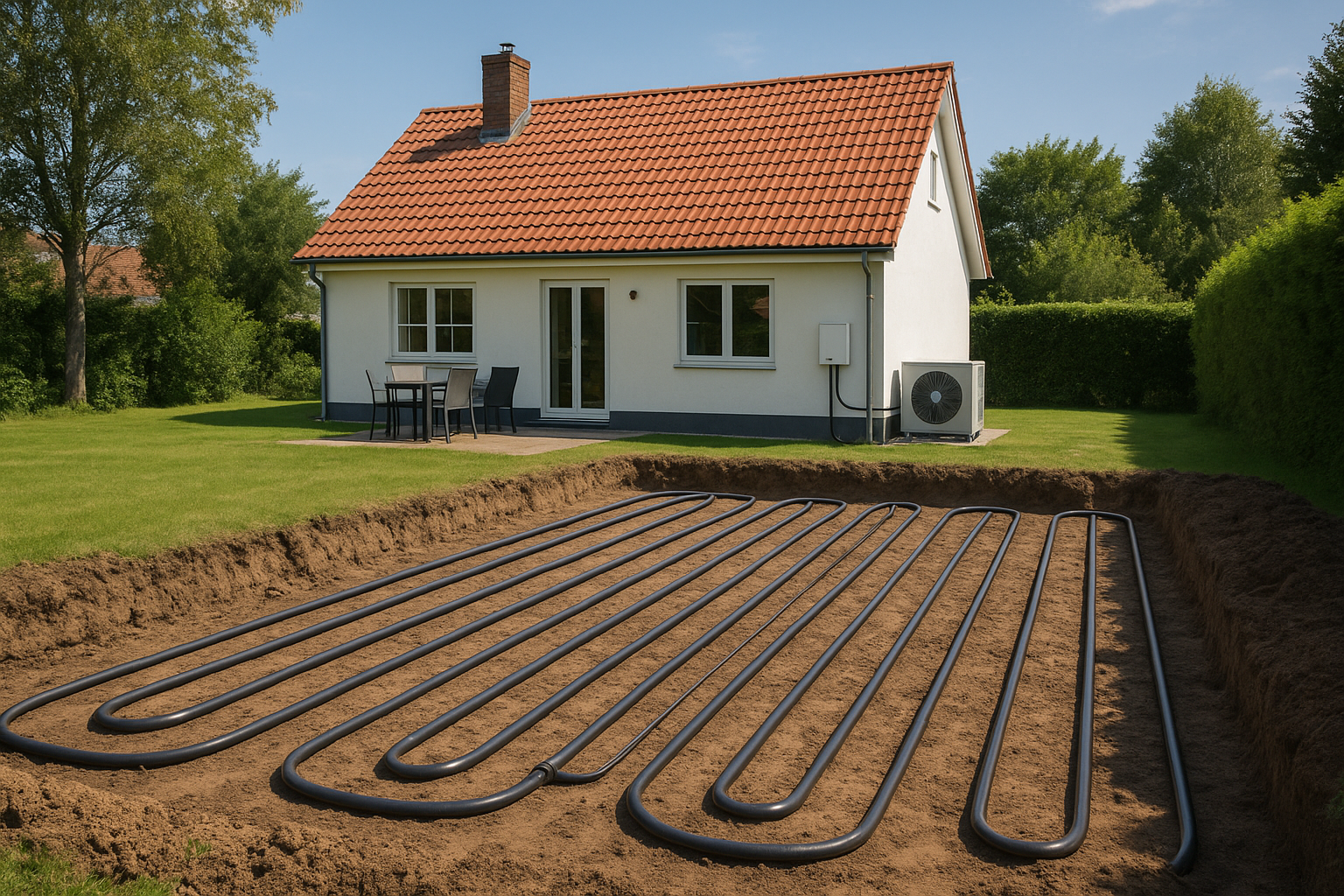 Illustration af hvor meget el bruger jordvarme