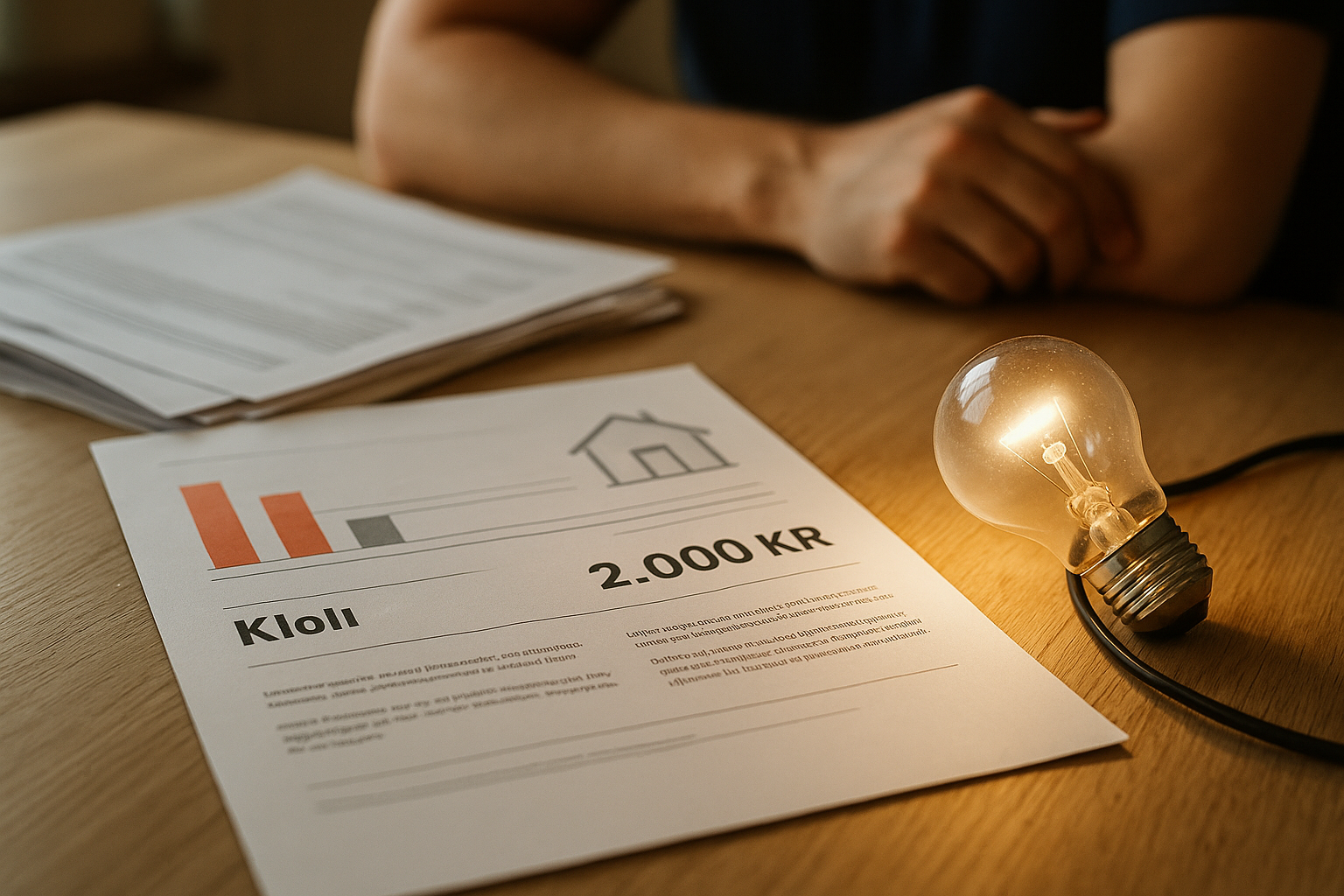 Illustration af hvor meget er el steget i pris