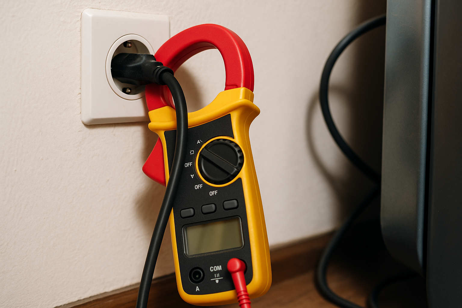 Illustration af hvordan måler man strøm ampere