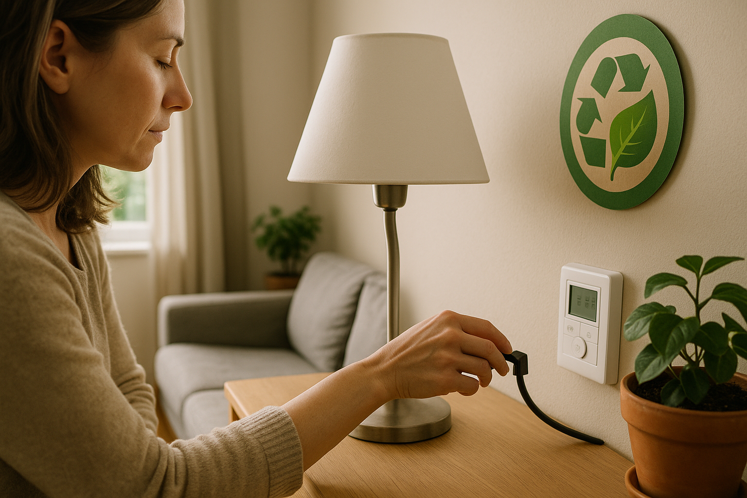 Illustration af hvordan sparer man strøm i huset